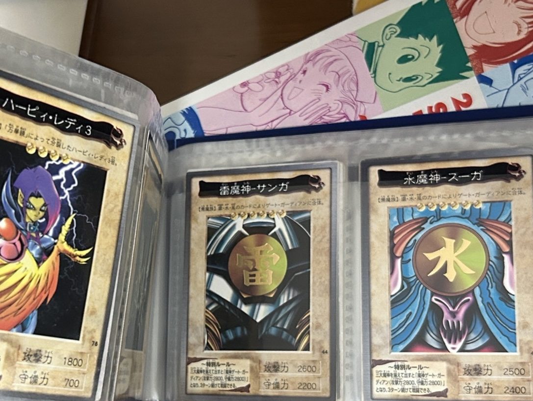 ファイルに入った昔の遊戯王カード